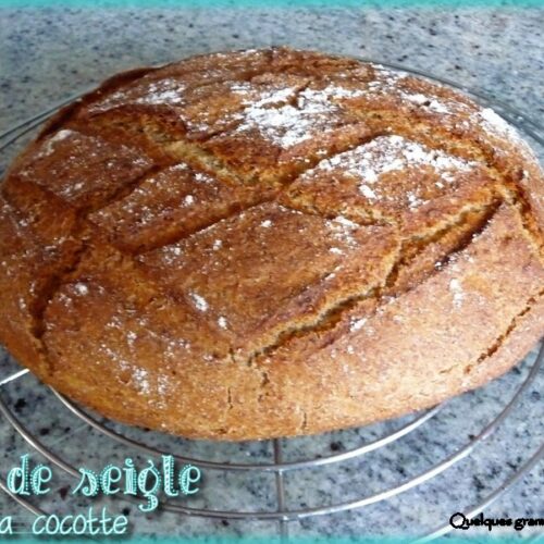 pain de seigle à la cocotte
