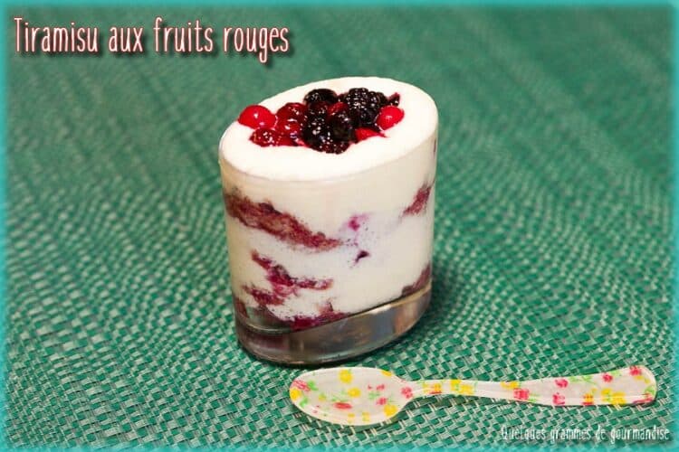 tiramisu aux fruits rouges