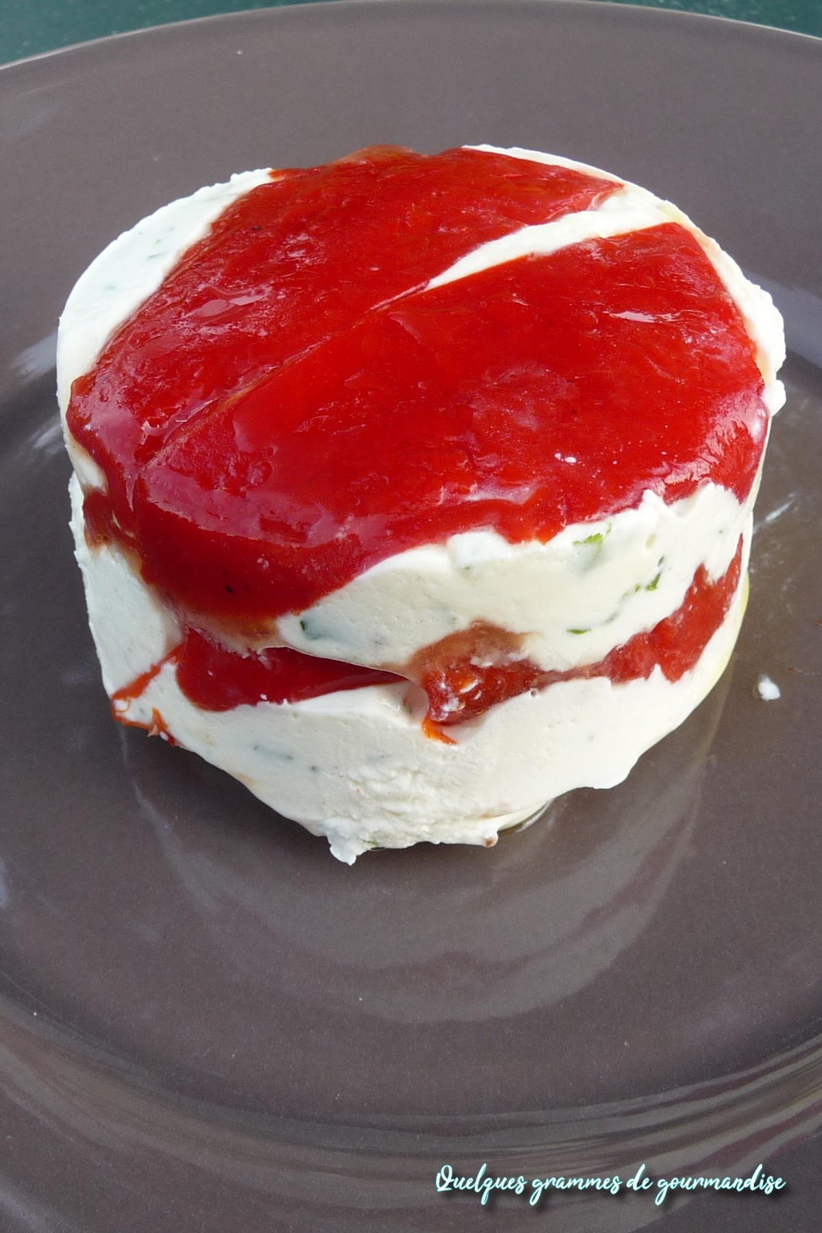 Délice fromage poivron coriandre