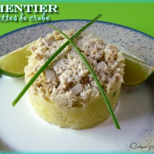 Parmentier aux miettes de crabe