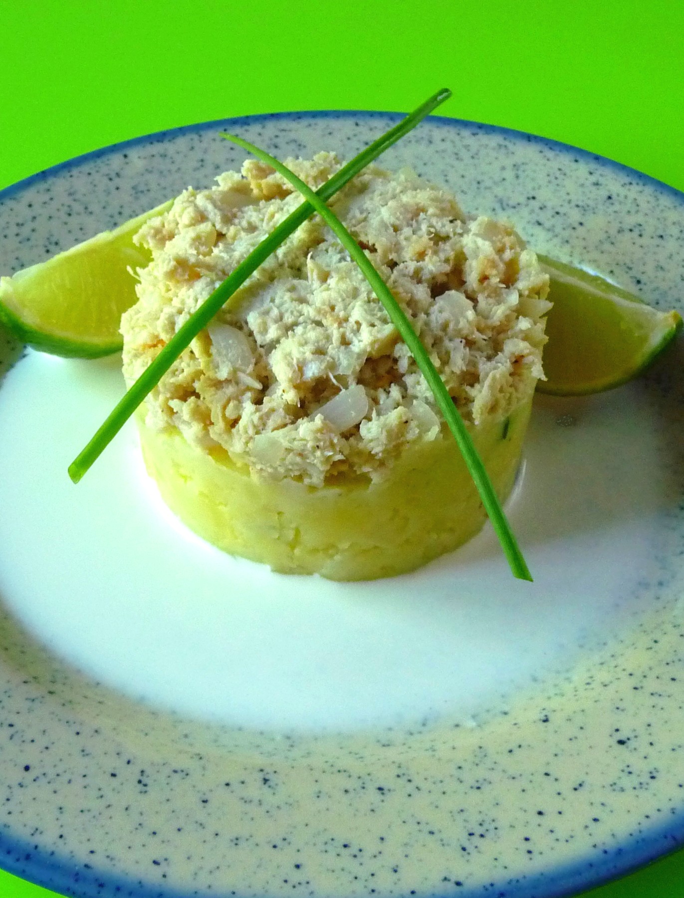 Parmentier aux miettes de crabe