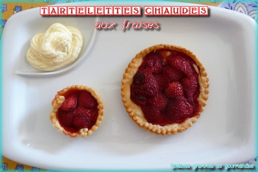 Tartelettes aux fraises cuites