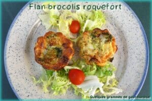 flan brocolis roquefort