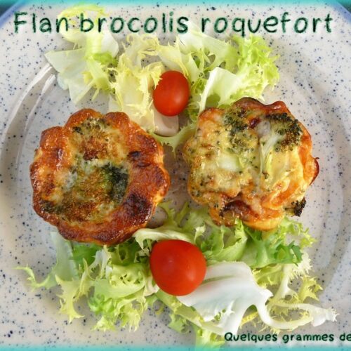 flan brocolis roquefort