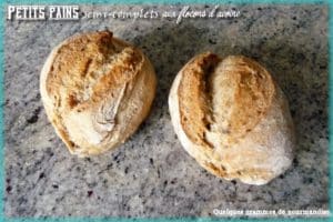 petits pains semi complets aux flocons d'avoine