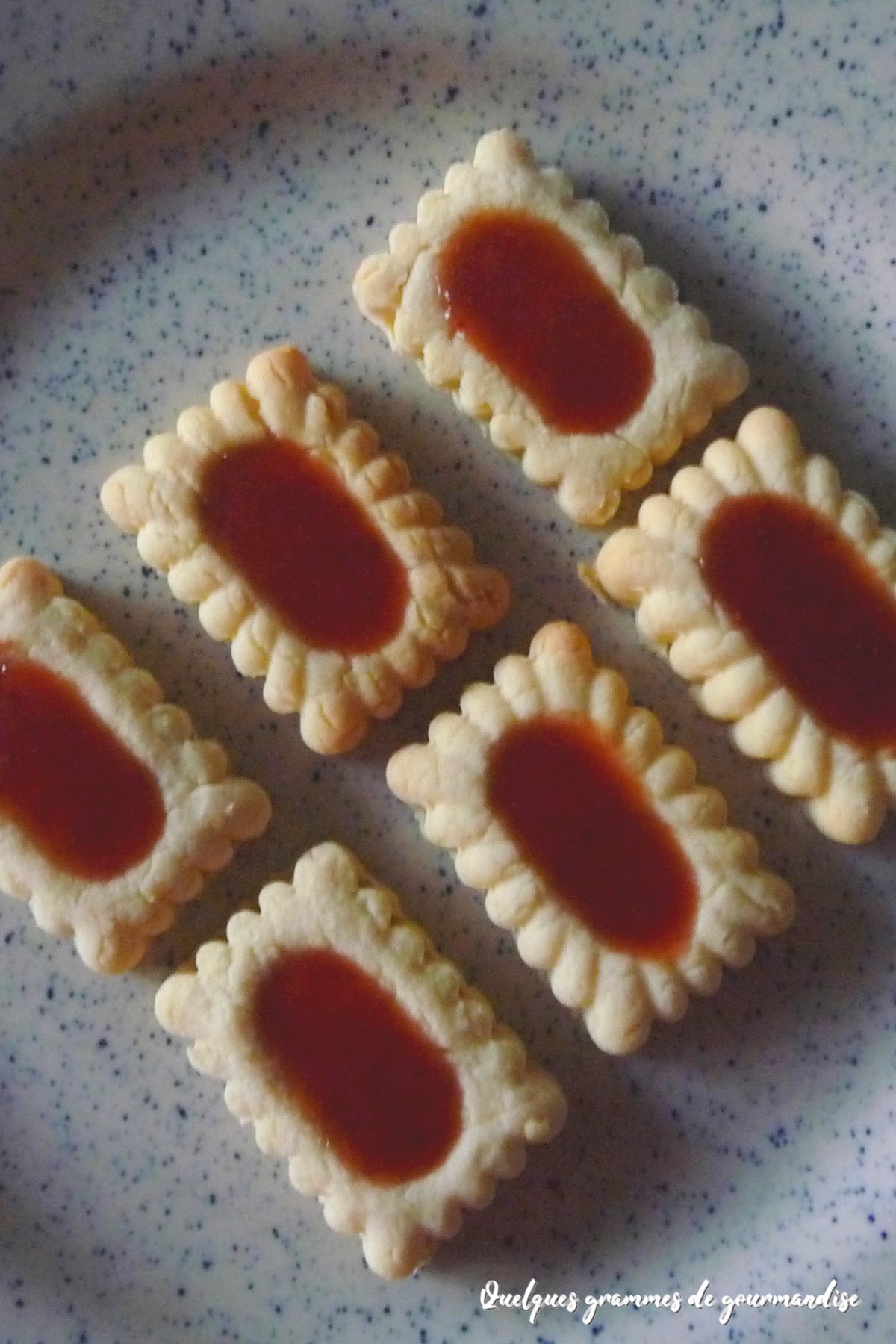 sablés croquants à la confiture de fraise