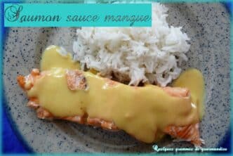 saumon sauce mangue