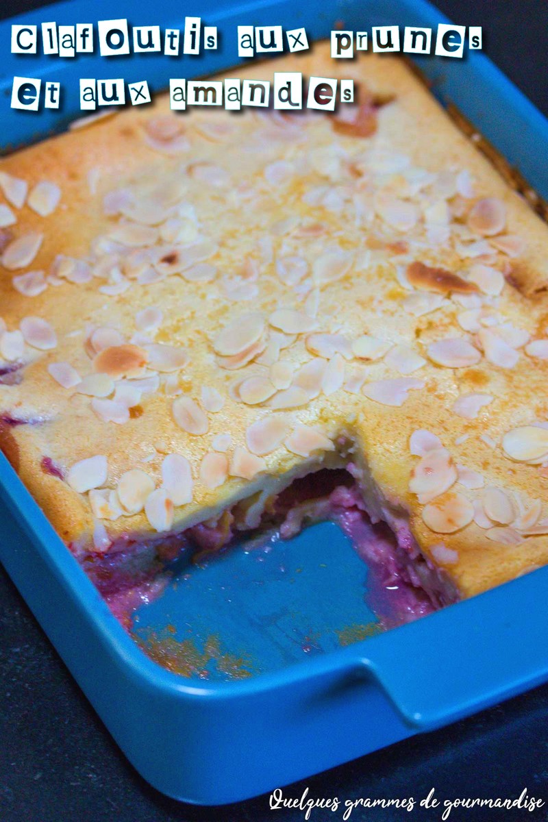 clafoutis aux prunes et aux amandes