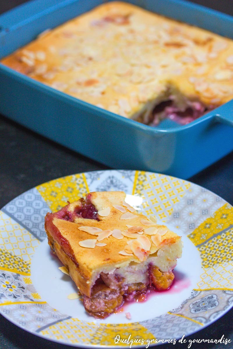 clafoutis aux prunes et aux amandes