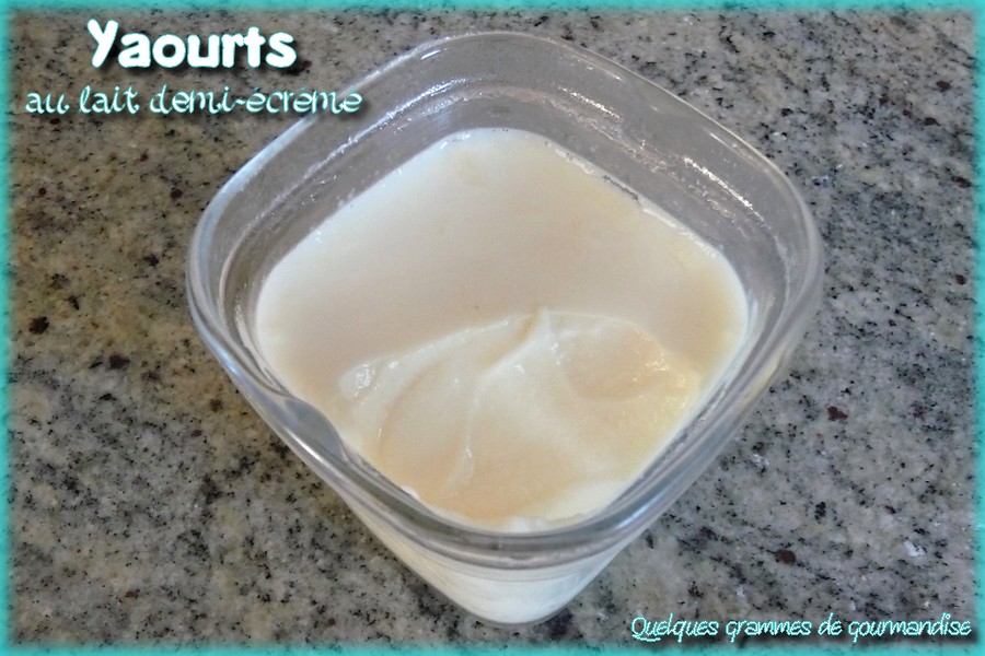 yaourts au lait demi-écrémé