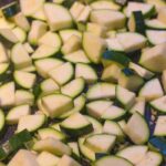 Crumble de saumon et courgettes
