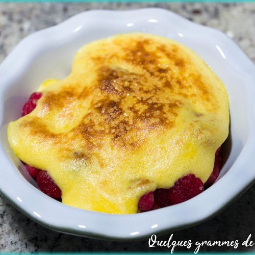 Recette de Sabayon aux framboises