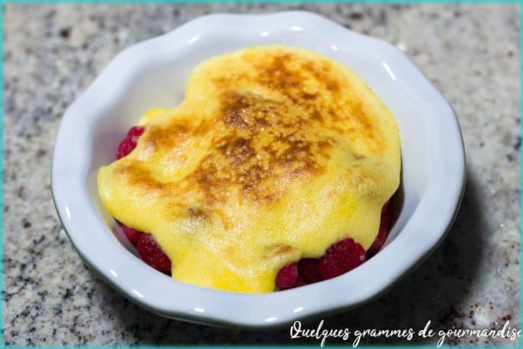 Recette de Sabayon aux framboises