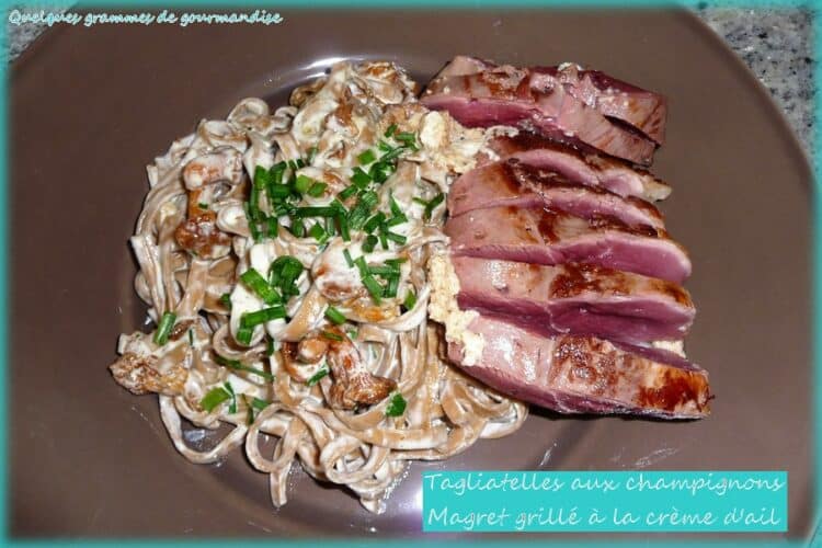 tagliatelles aux champîgnons