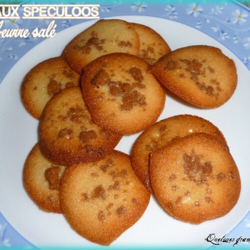 Tuiles aux speculoos au beurre salé