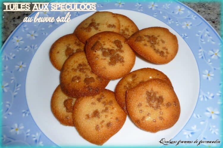 Tuiles aux speculoos au beurre salé