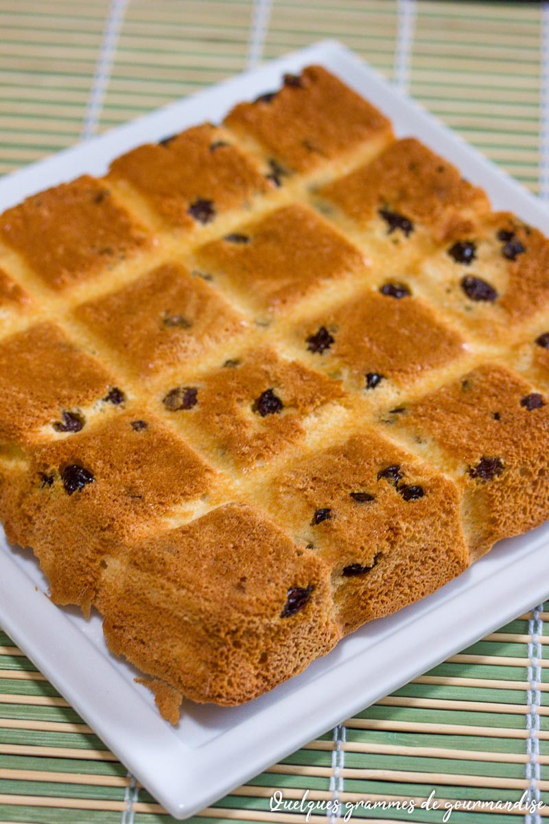 Gâteau lorrain rhum raisin