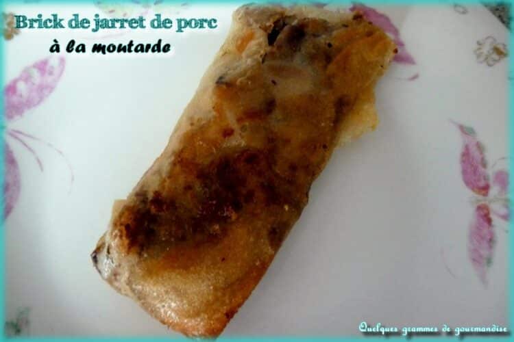 brick de jarret de porc à la moutarde