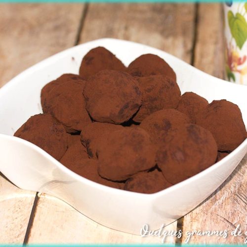 recette de truffes fondantes au chocolat