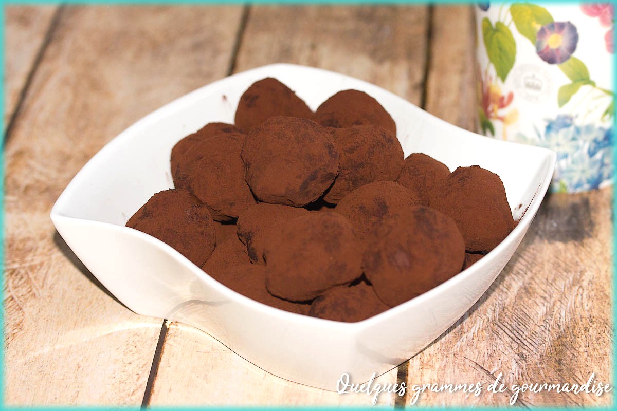 recette de truffes fondantes au chocolat