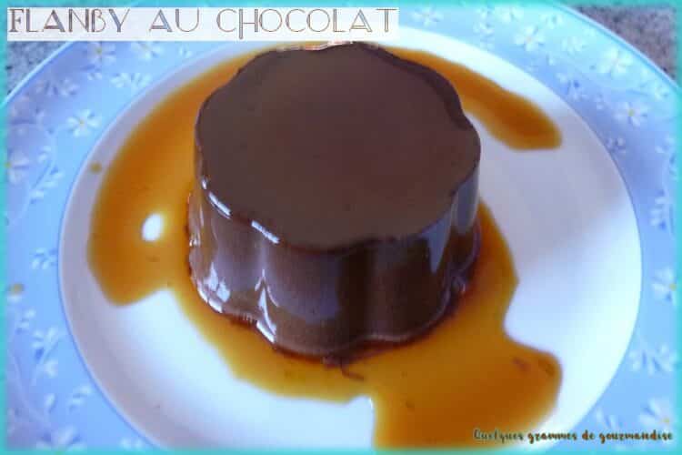 flanby au chocolat