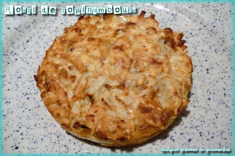 rösti de topinambours