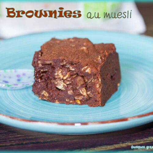 recette de brownies de Cyril Lignac au muesli