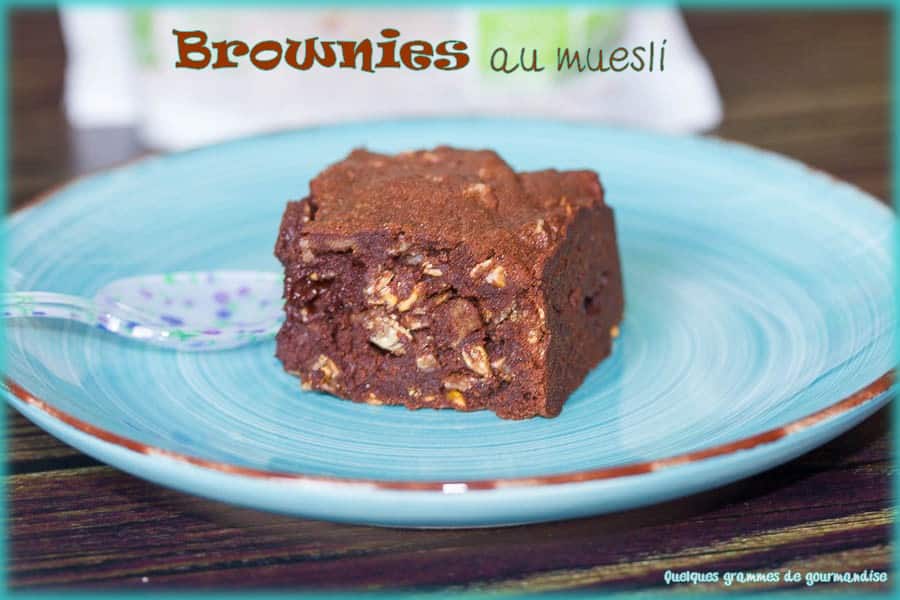 recette de brownies de Cyril Lignac au muesli