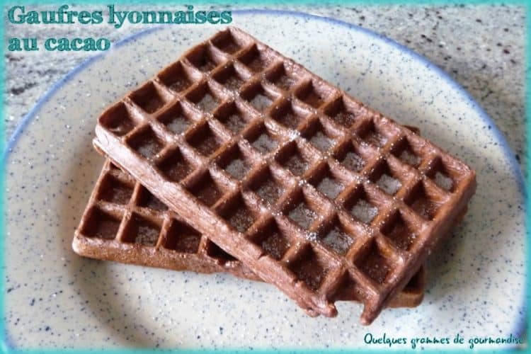 gaufres lyonnaises au cacao