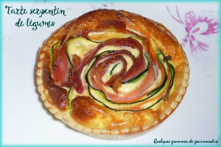 tarte serpentin de légumes