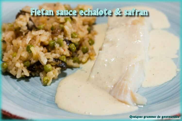 flétan sauce échalote et safran