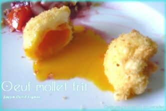 oeuf mollet frit