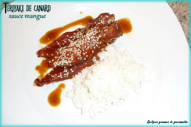 teriyaki de canard sauce mangue