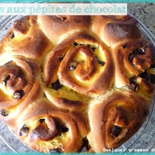chinois aux pépites de chocolat