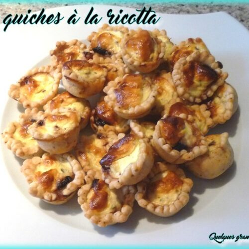 Petites quiches à la ricotta