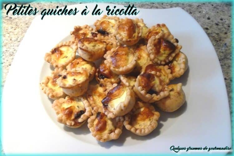 Petites quiches à la ricotta