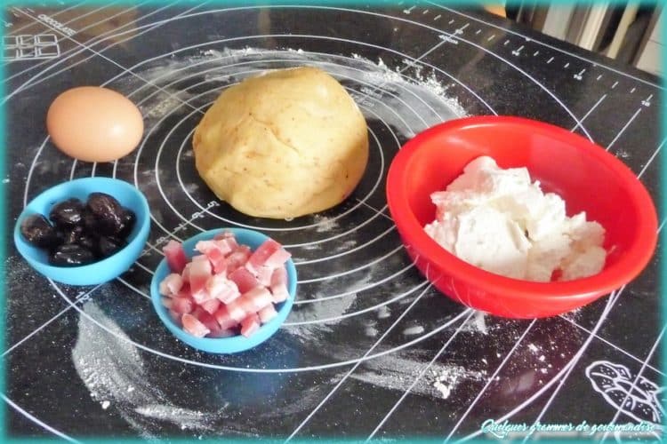 ingrédients pour petites quiches à la ricotta
