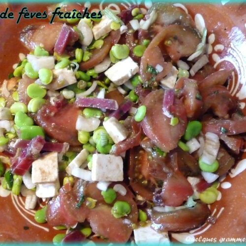 salade de fèves fraîches