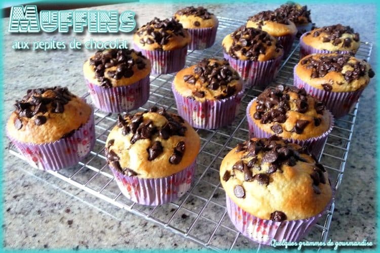 muffins aux pépites de chocolat