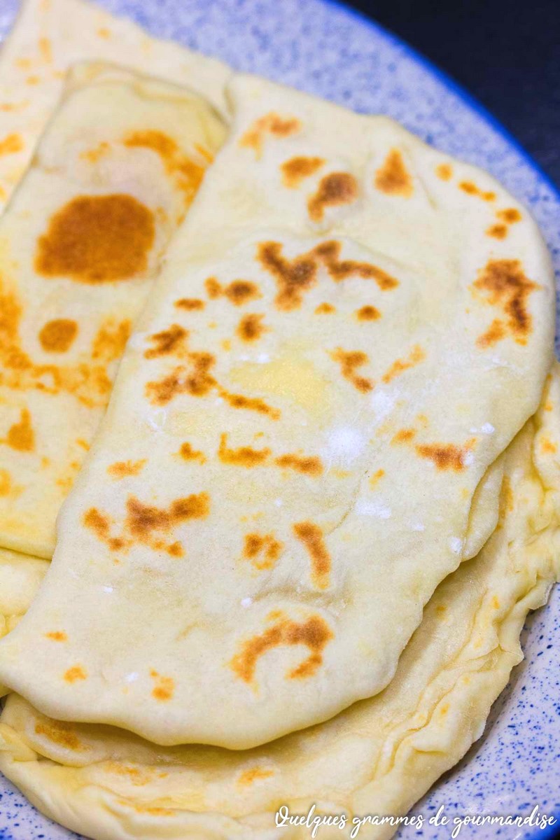 Naans bacon fromage