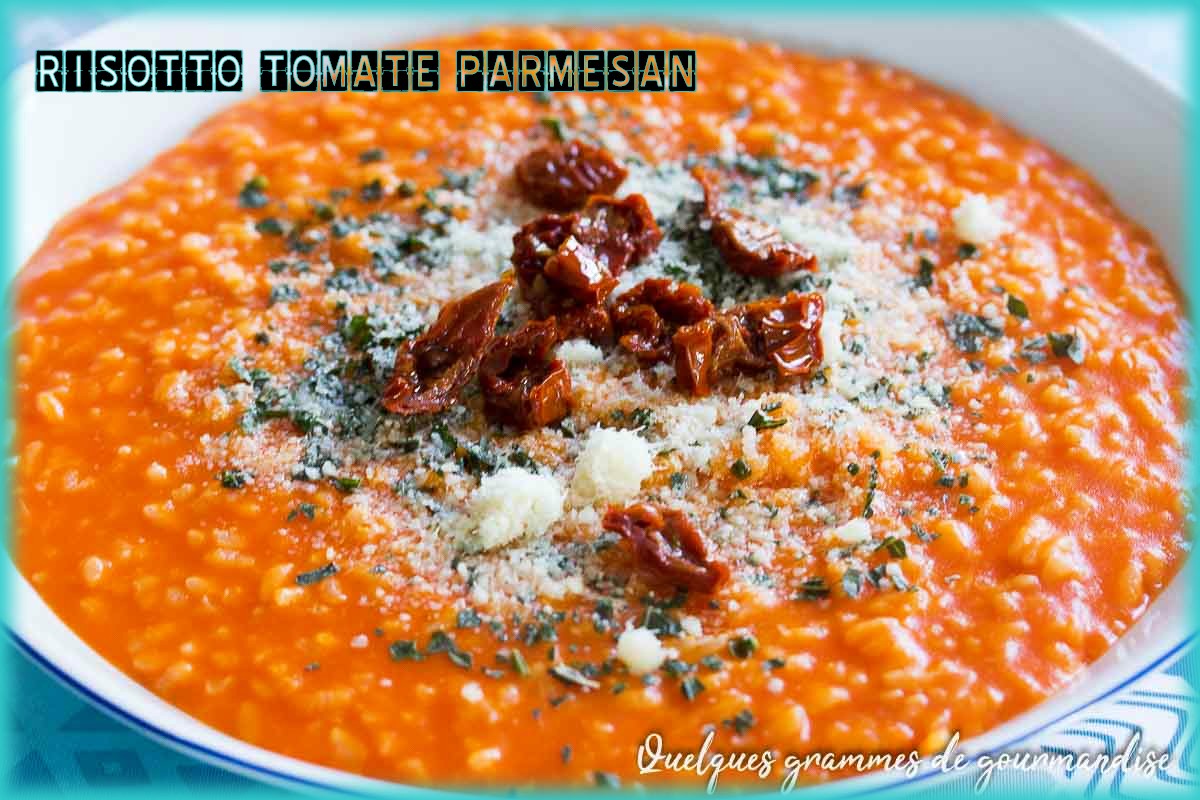 risotto tomate parmesan basilic