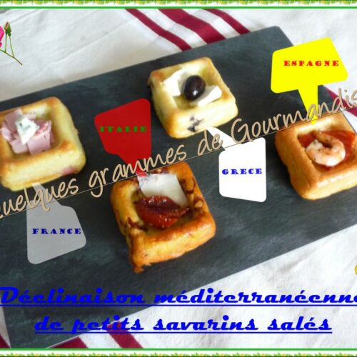savarins salés méditerranéens