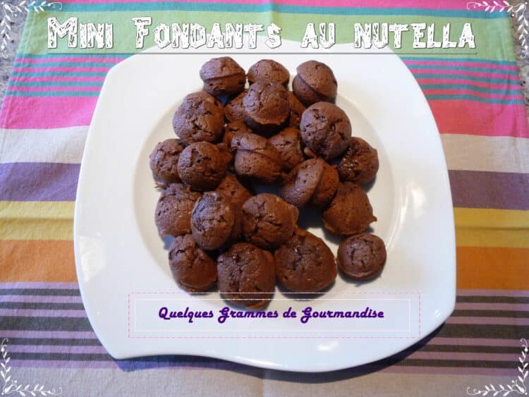 Mini fondants au Nutella