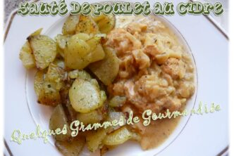 sauté de poulet au cidre