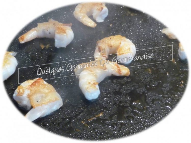 Crevettes au lard de Colonnata