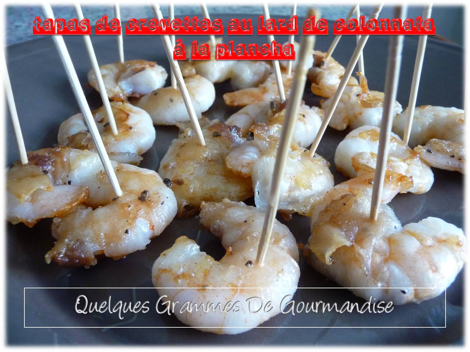 crevettes au lard