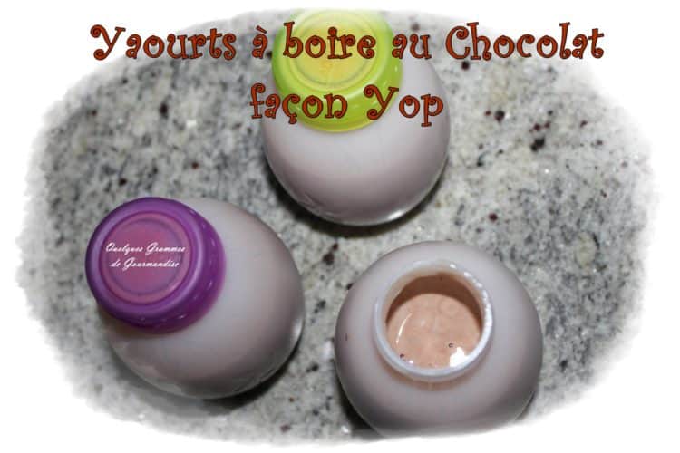 Yaourts A Boire au Chocolat