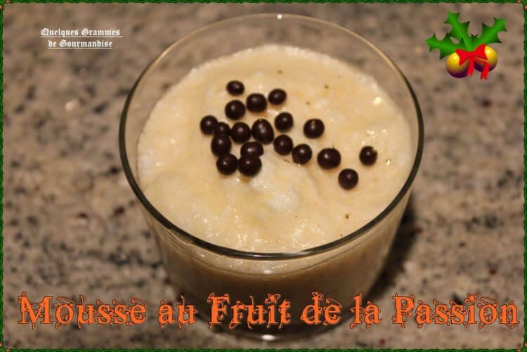 mousse fruit de la passion