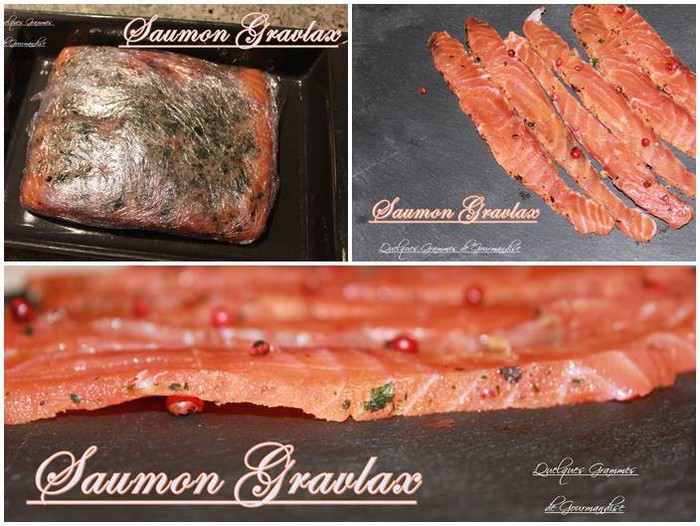 saumon gravlax preparation