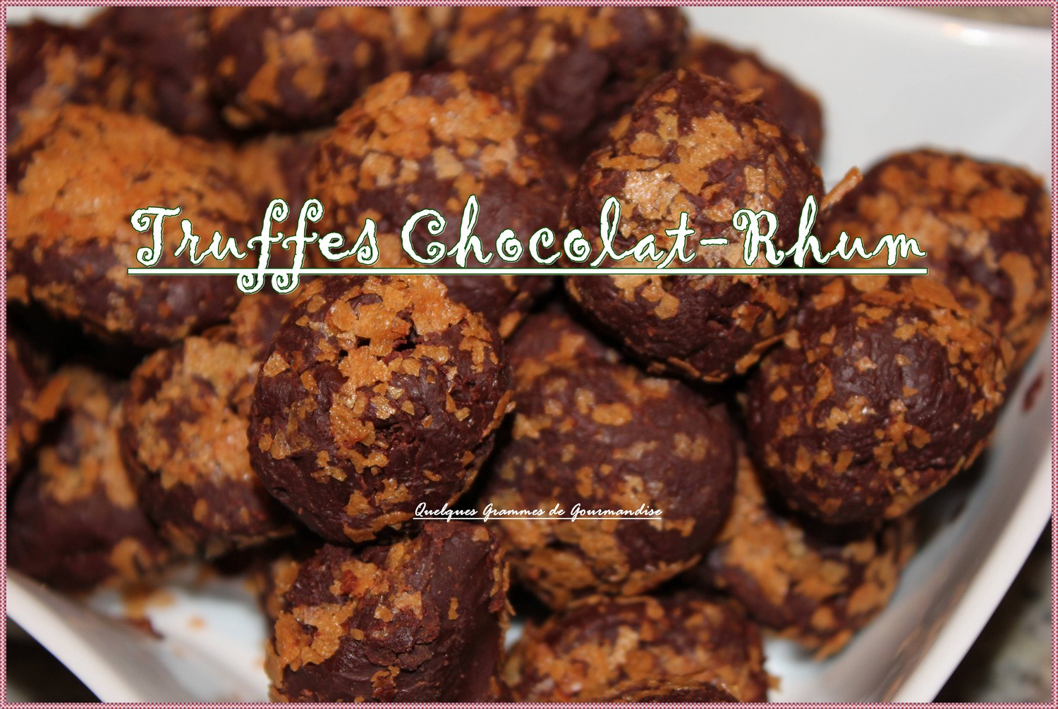 Truffes chocolat rhum